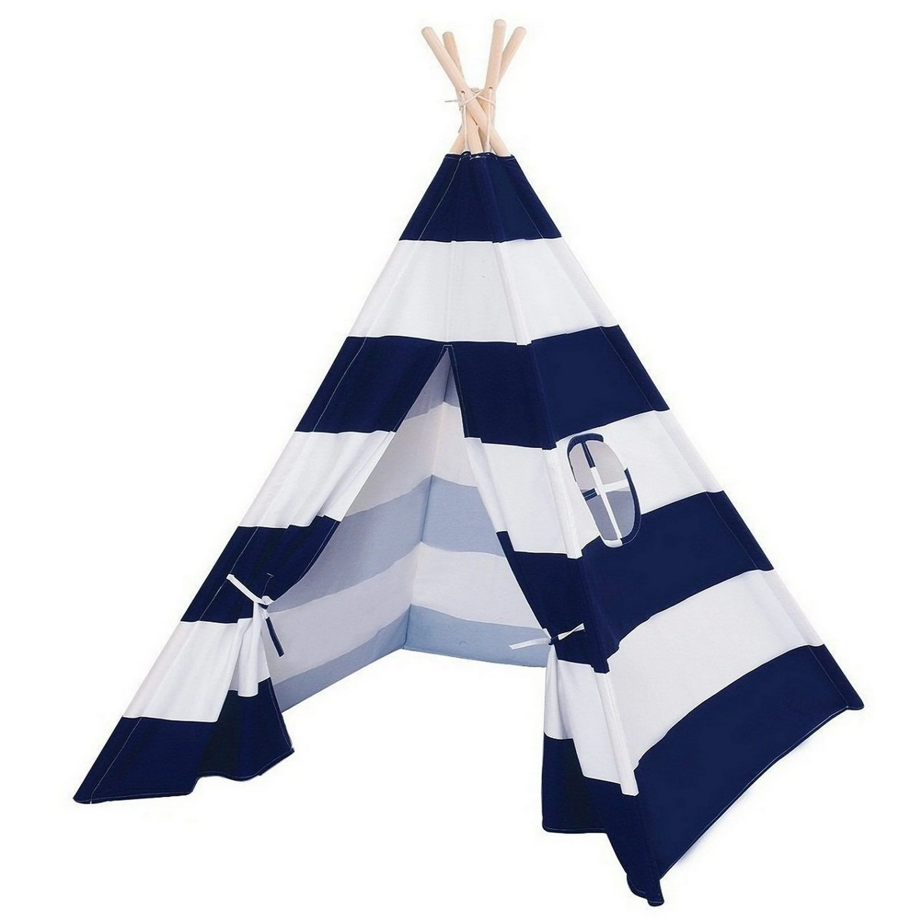Natural Cotton Canvas Teepee Tent for Kids  Indoor & Outdoor Use - 1pc