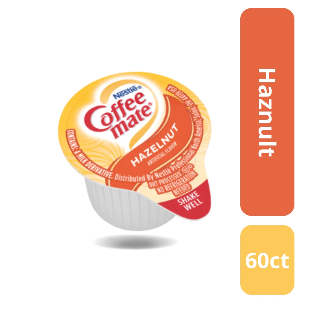 Coffee mate Liquid Creamer Singles Variety Pack, Original, French Vanilla, Hazelnut, 3 Flavors x 60 ct, 180/Box + BestBonus4U Coffee eBook
