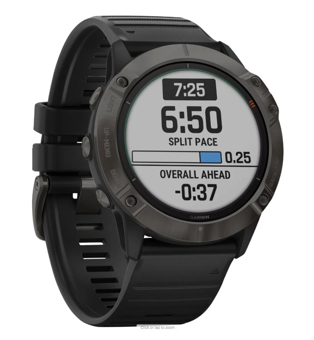 Garmin FENIX 6X PRO SOLAR Smartwatch Silicone Black GPS 51mm