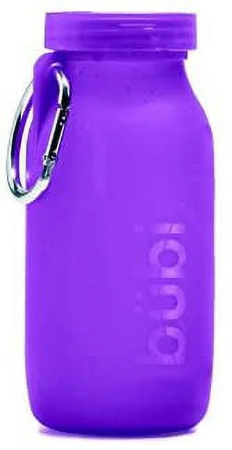 Bubi Brands BB42AP300 14oz & 414 ml Foldable Water Bottle Rose, Amethyst Purple