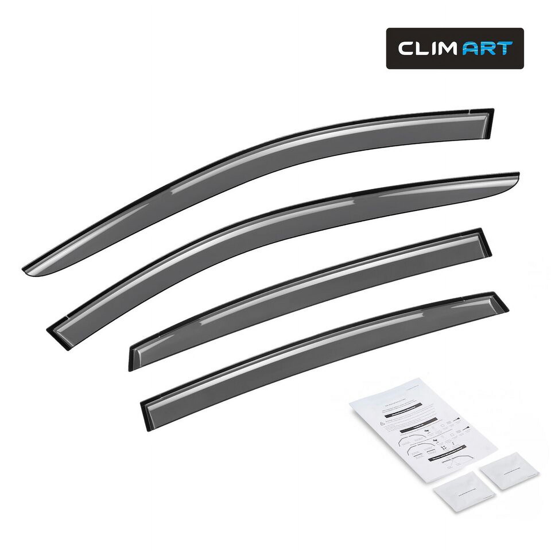 CLIM ART Incredibly Durable Rain Guards Compatible with Subaru Impreza 2017-2023 Hatchback, Original Tape-on Window Deflectors, Vent Deflector, Window Visors, Car Accessories, 4pcs. - 417204
