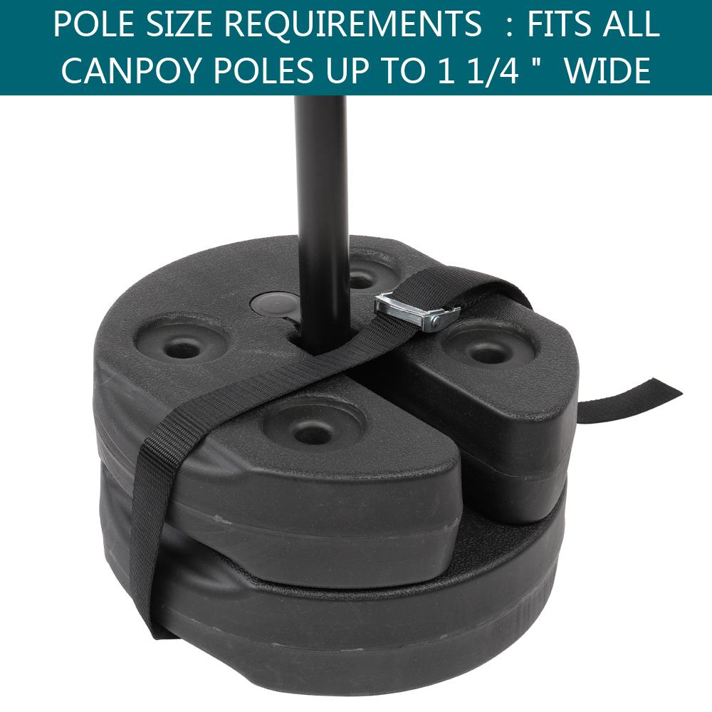 SalonMore Weight Plates 6Pcs Tent Shade Canopy Water Black