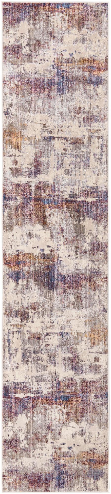 Rugs.com Deepa Collection Rug – 12 Ft Runner Multi Medium Rug Perfect For Hallways, Entryways