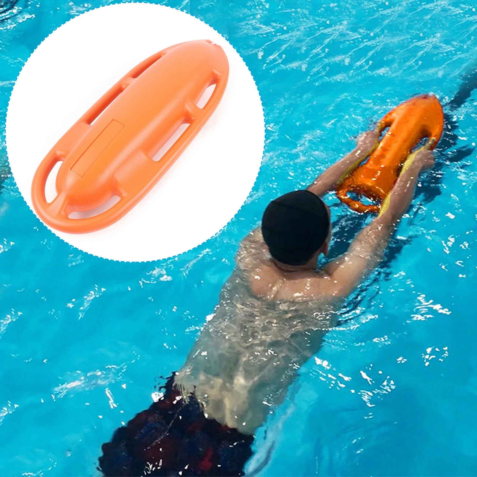 YIYIBYUS Baywatch Inflatable Safety Buoy 6-handle Swimming Rescue Buoy Float Professional Can Open Water Life Saving