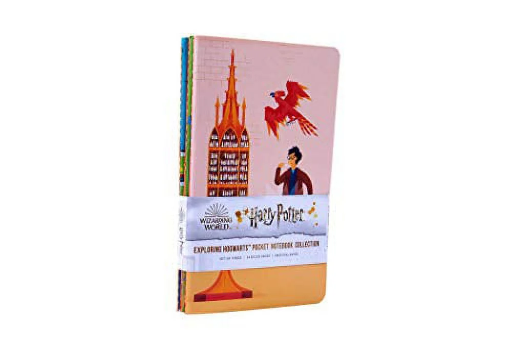 Harry Potter: Exploring Hogwarts: Harry Potter: Exploring Hogwarts Sewn Pocket Notebook Collection (Set of 3) (Paperback)