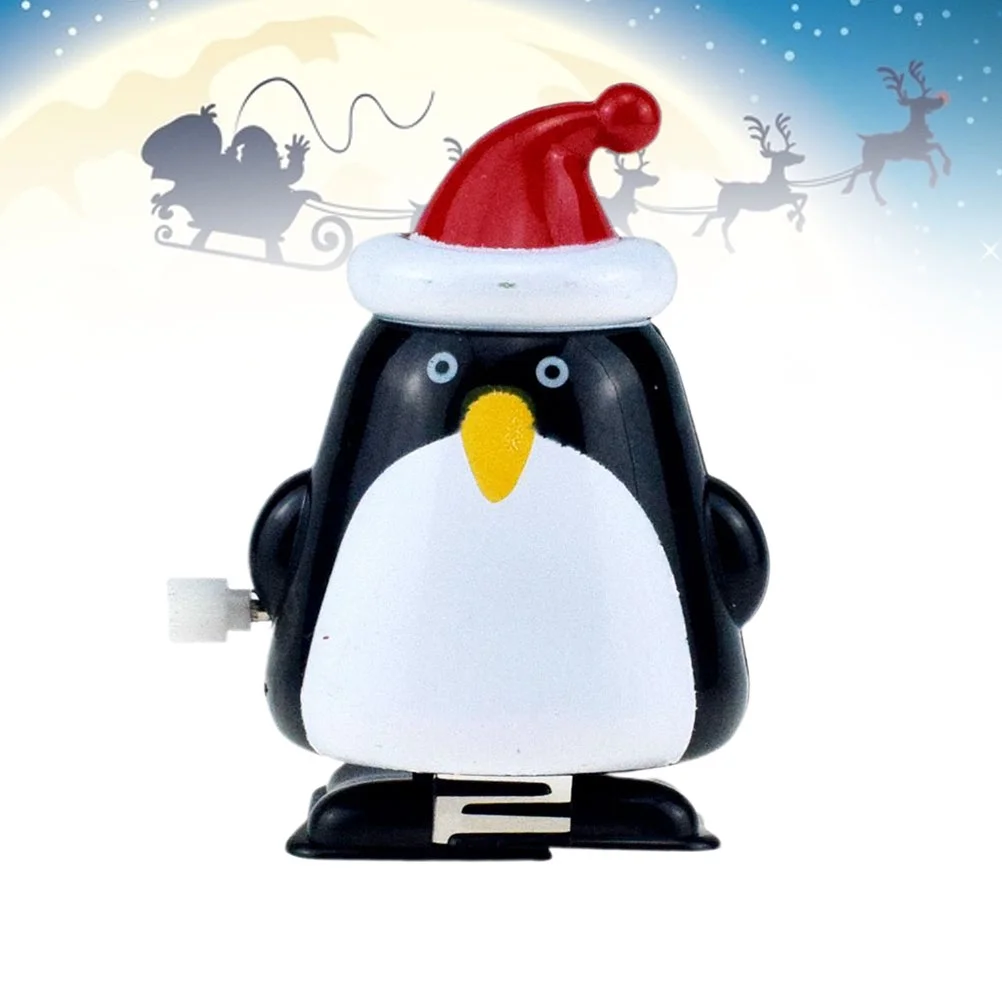 1PC Christmas Clockwork Toy Penguin Clockwork Wind Up Toys Fun Cartoon Educational Toys Great Gift for Kids (Walking Fat Penguin)