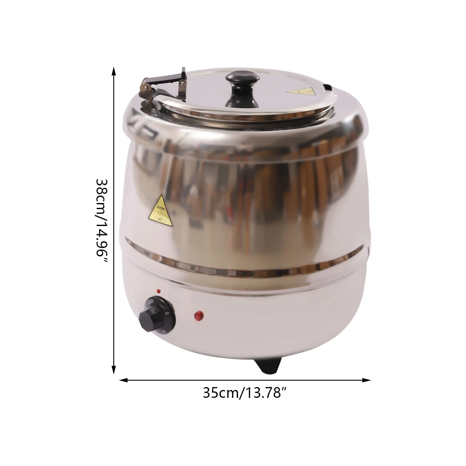 Commercial 10L Electric Soup Stew Kettle Pot Restaurant Catering Buffet Warmer