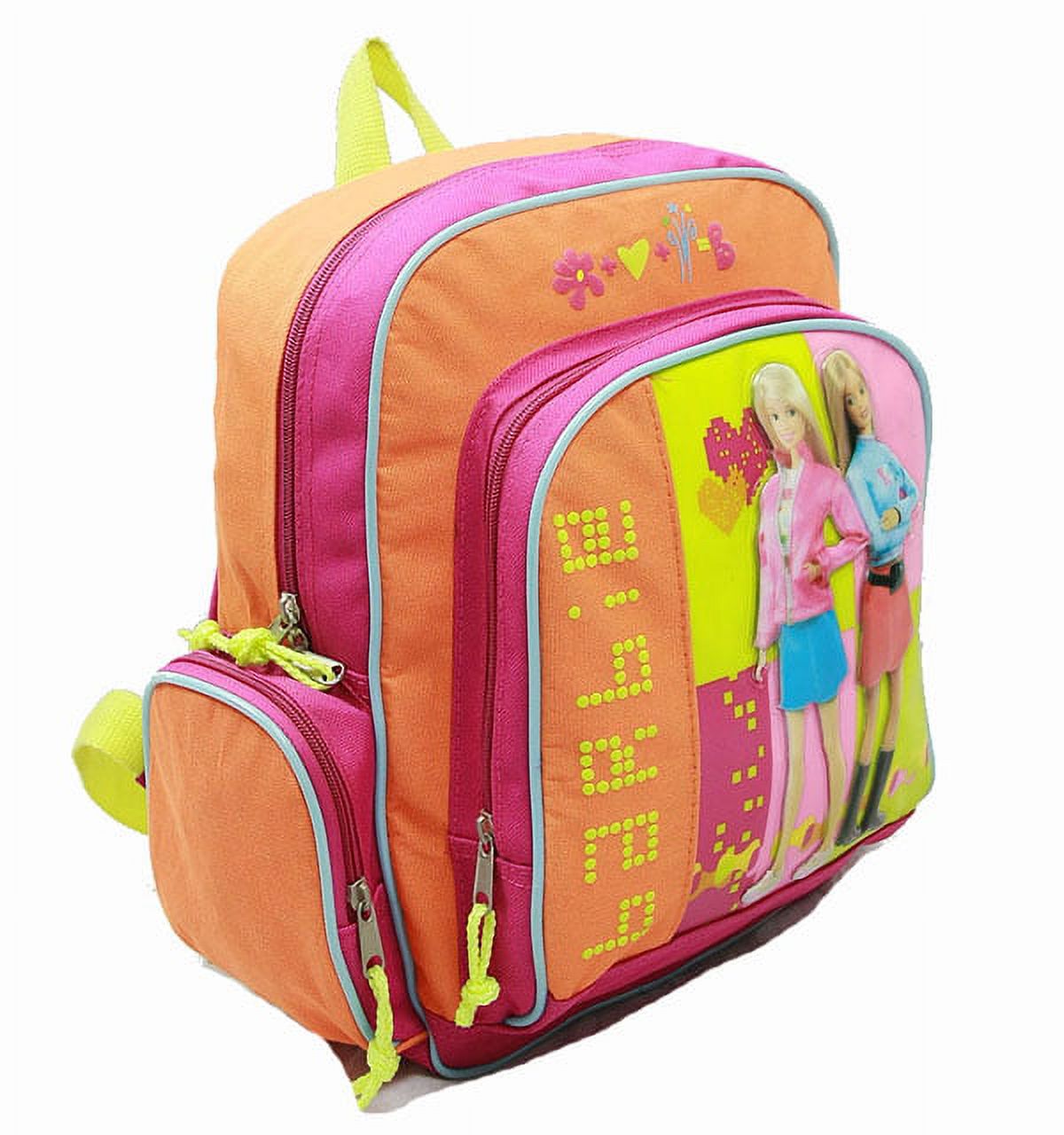 Small Backpack - - w/ Water Bottle - Flower Rainbow New Bag 15997