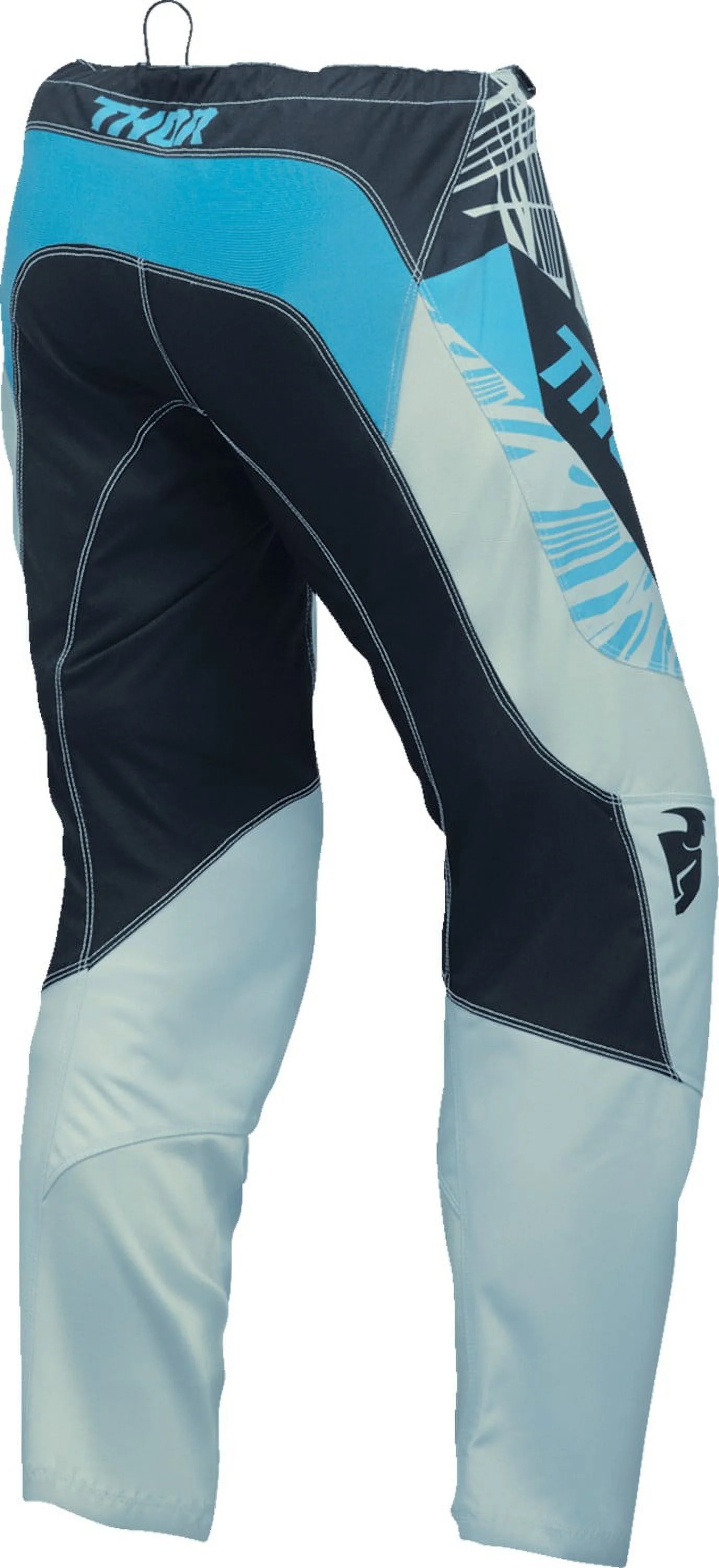 Thor Sector Split Womens MX Offroad Pants Black/Blue 7/8