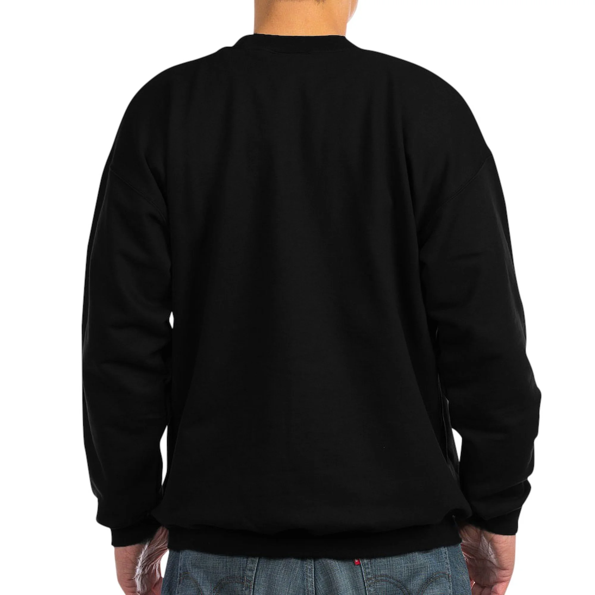 CafePress - Engage Christmas Star Trek Ugly Sweater Sweatshirt - Classic Crew Neck Sweatshirt