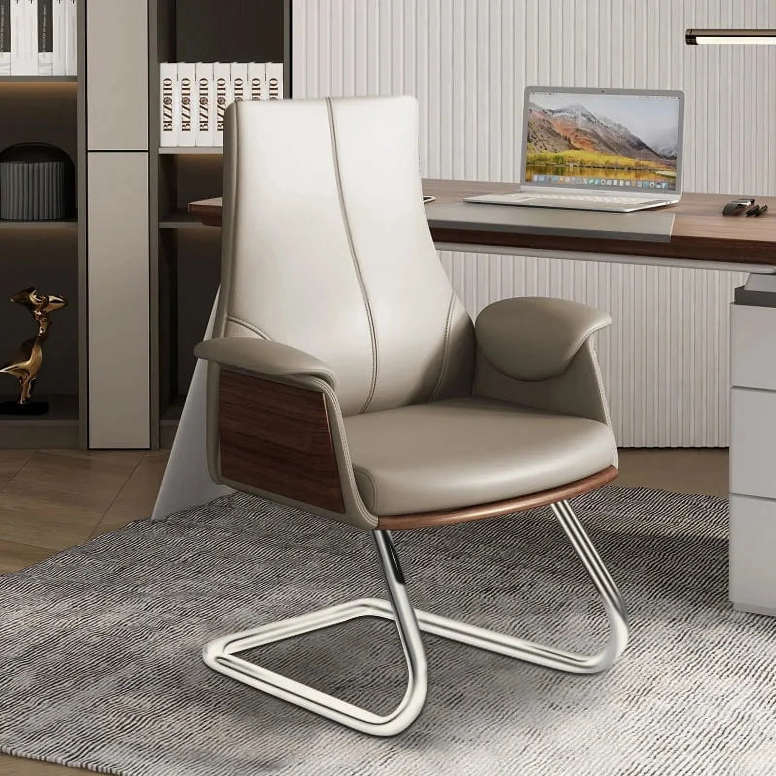 Leather Office Chair Nordic Modern Conference Office Arm Chair Ergonomic Luxury Youth Silla Escritorio Multifunction Furniture