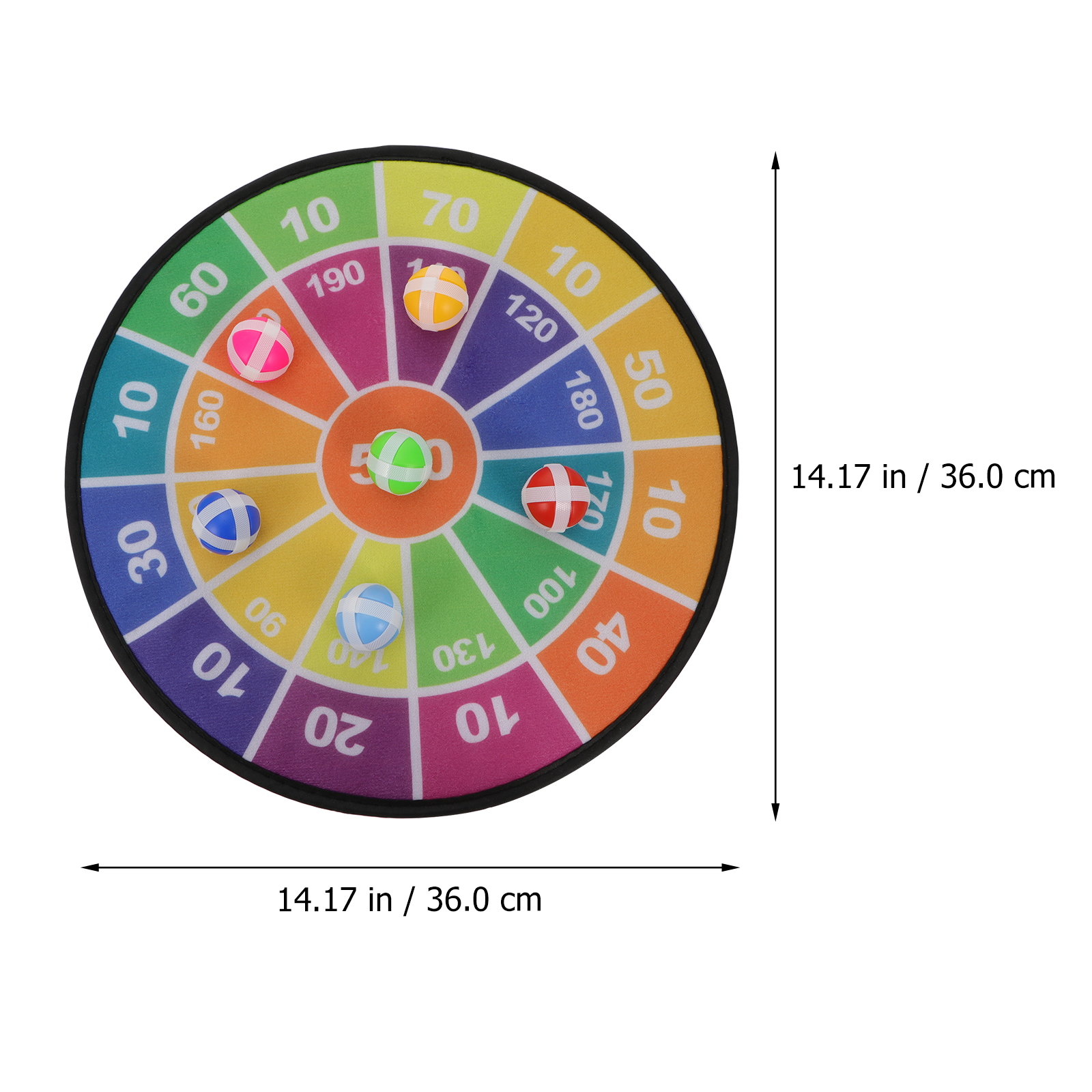 1 Set Dart Board Toys Games Kids Classic Indoor Outdoor Dart Board with Balls