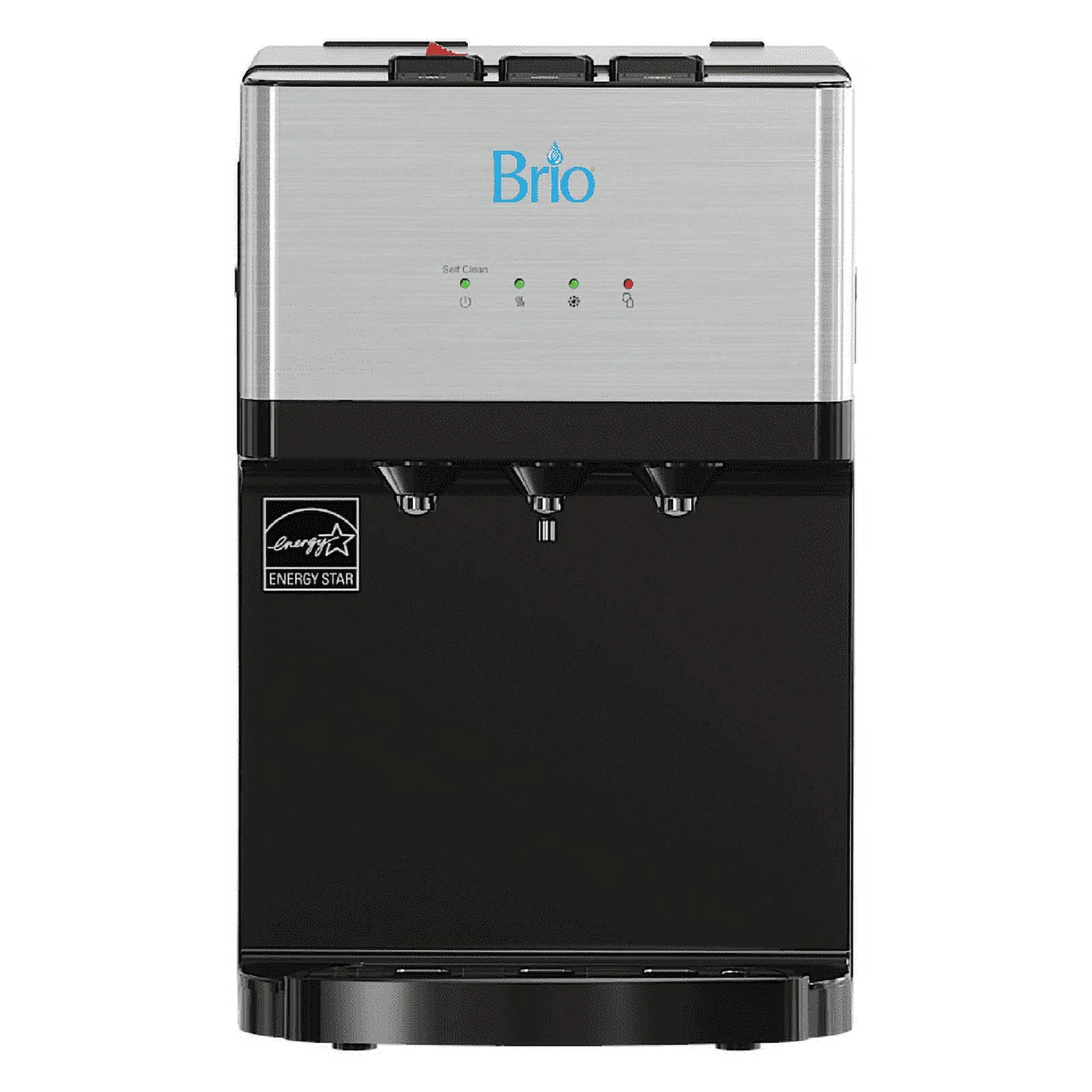 Brio 2-Stage Filtration Countertop Water Cooler Dispenser With Free Replacement Filters Included