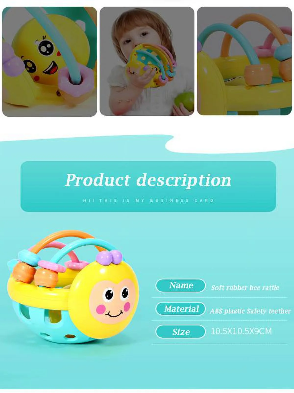 Clearance！Baby Toys for 6 to 12 Months Toddlers,Baby Hand Bell Rattles Ball Toys 0-6 Months Activity Ball Infant Toys,Shaker,Grab Rattle for Girl Boy Newborn Birthday Christmas Gifts for Kids,BPA Free