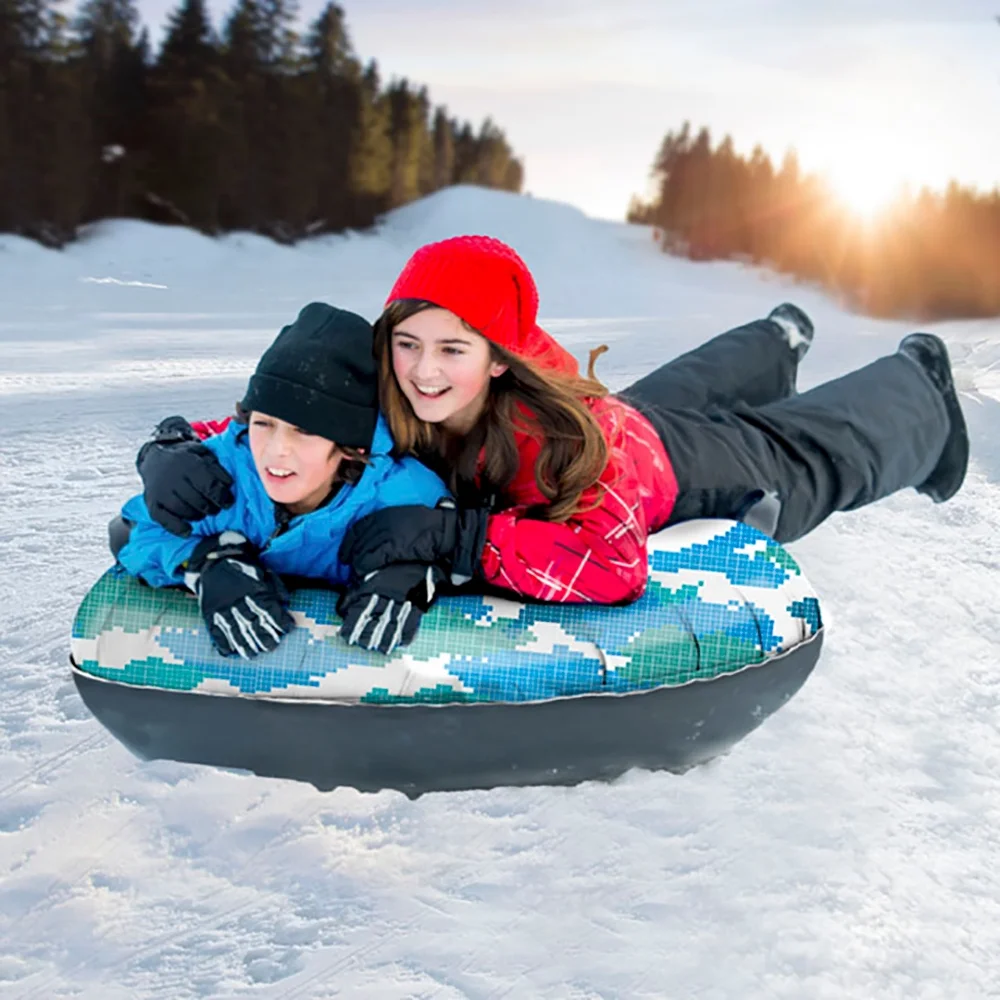 Aqua Leisure PST10891 48 in. Pipeline Sno Mega 2-Person Sno Tube, Blue Camo