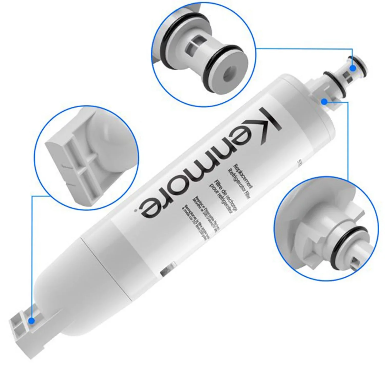 Kenmore 9085 Refrigerator Water Filter Replacement Compatible with 4396508,46-9010, 469010, 46-9085 3 Pack