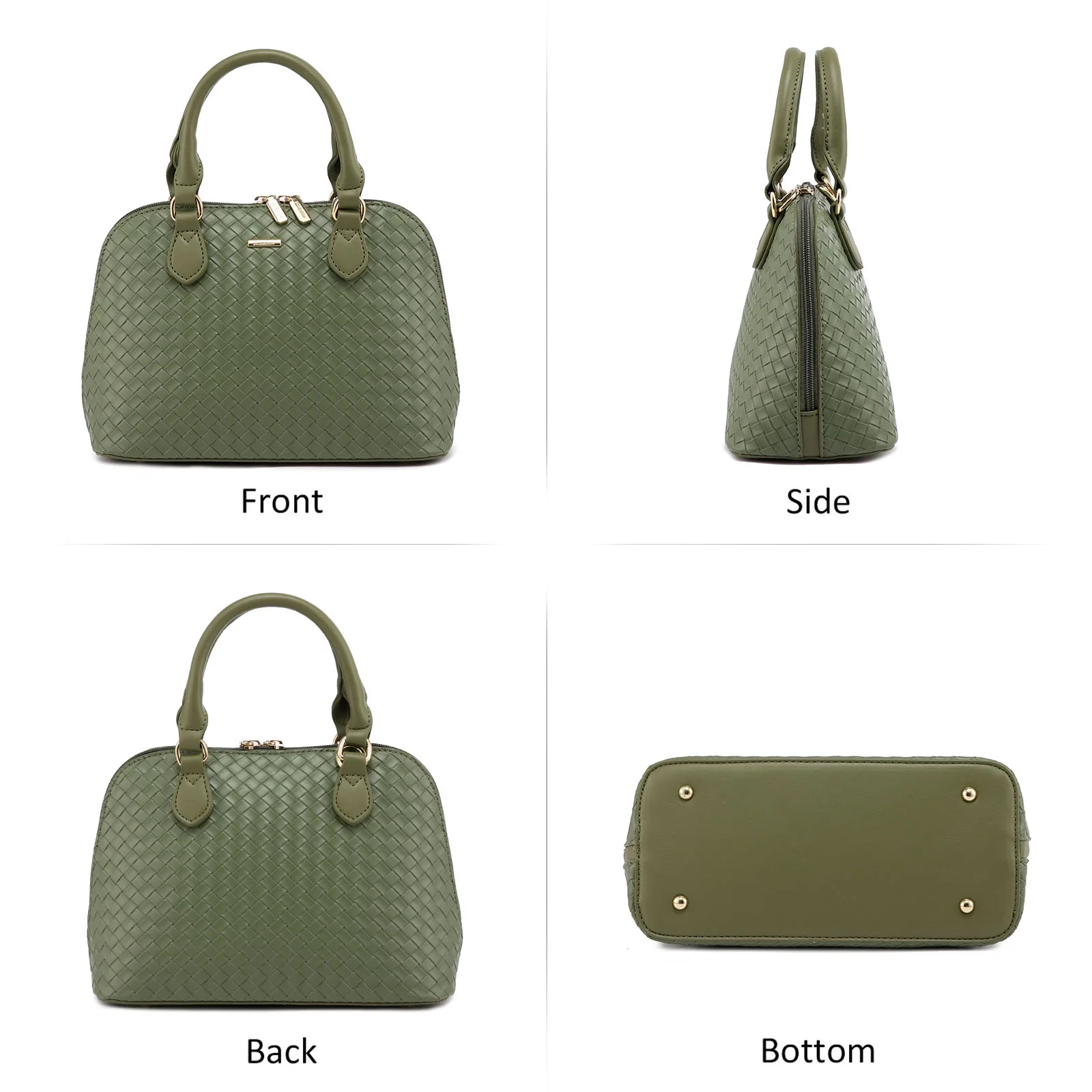 Lovevook Dome Satchel Handbags for Women, Small Crossbody Bags Shoulder Purse with Classic Double Zipper