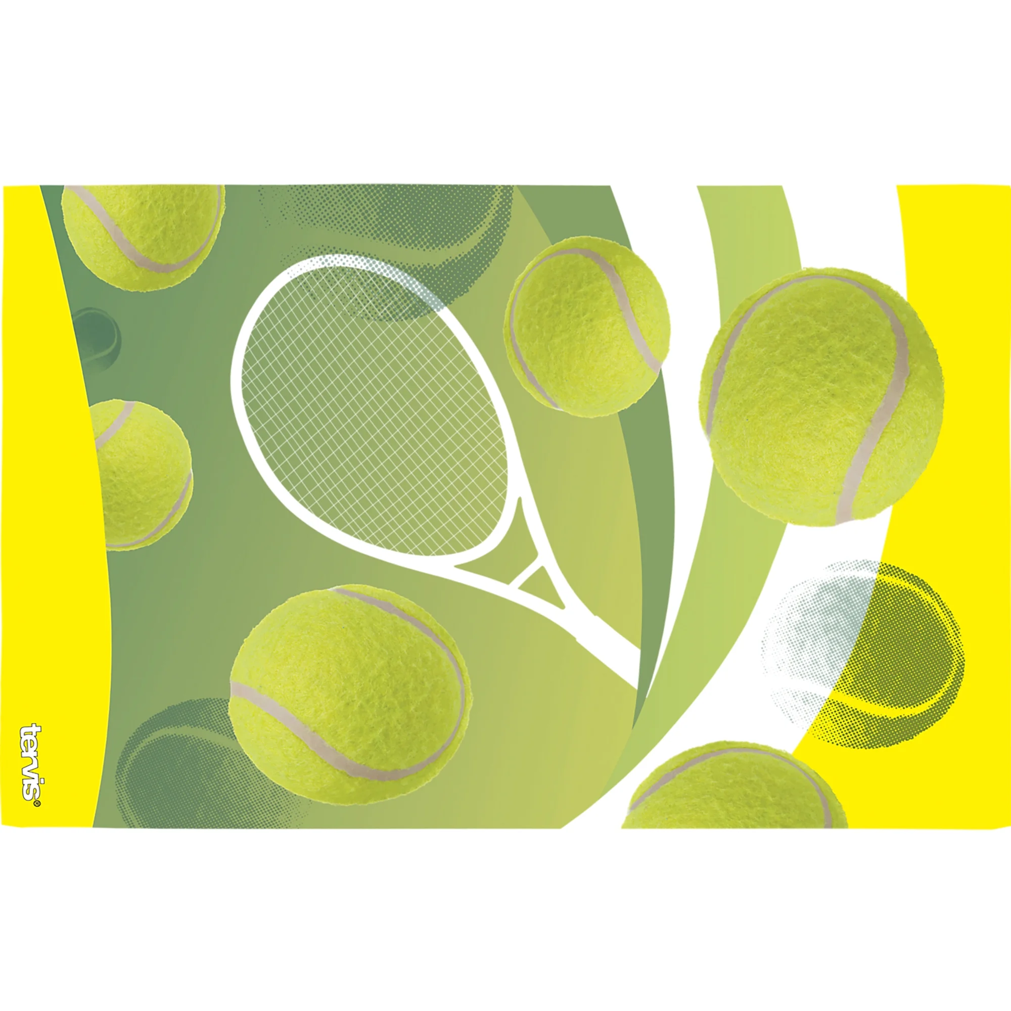 Tervis Tennis Balls Made in USA Double Walled  Insulated Tumbler Travel Cup Keeps Drinks Cold & Hot, 16oz, Classic