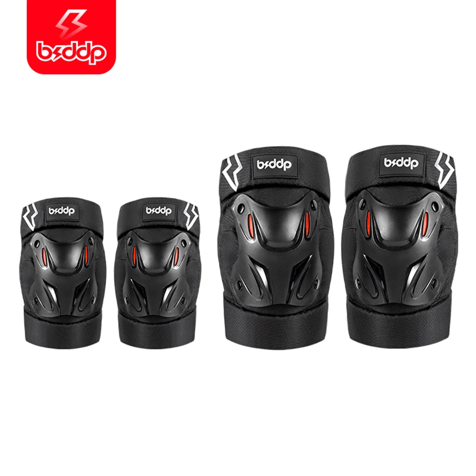 Andoer Motorcycle Elbow Knee Protection 4 Piece Set Breathable Comfortable Safety Gear
