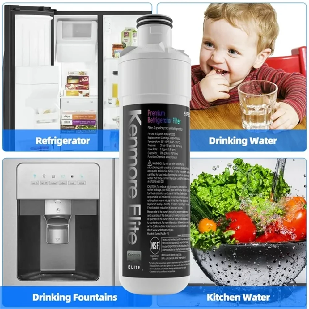 3 Pack Replacement for Kenmore Elite 9980, 46-9980 Refrigerator Water Filter