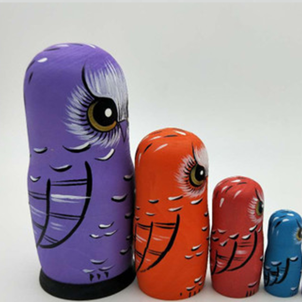 Wooden Owl Home Decoration Doll Kidcraft Playset Toys for Kids Jesus Child Bamboo