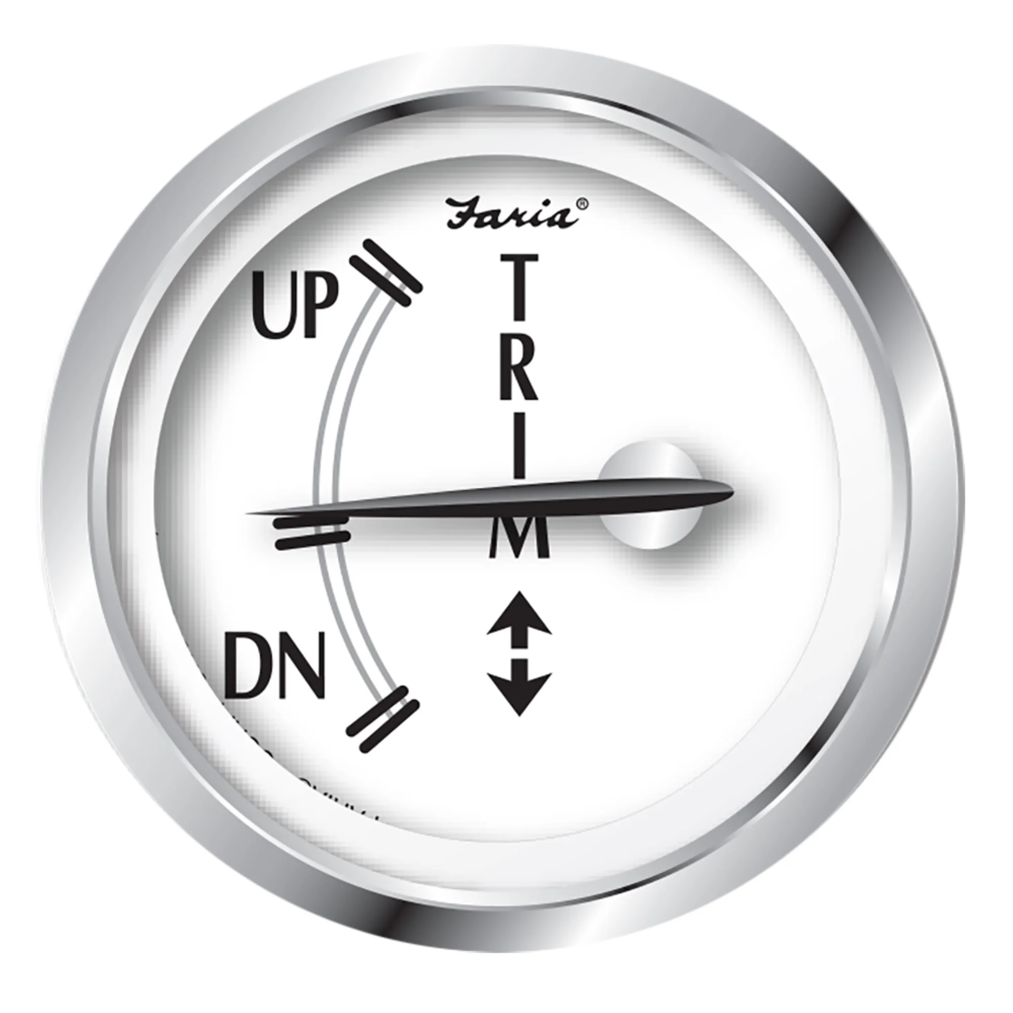 Faria Beede Instruments 25007 2 in. Newport Stainless Steel Trim Gauge for F, J & E Suzuki Outboards