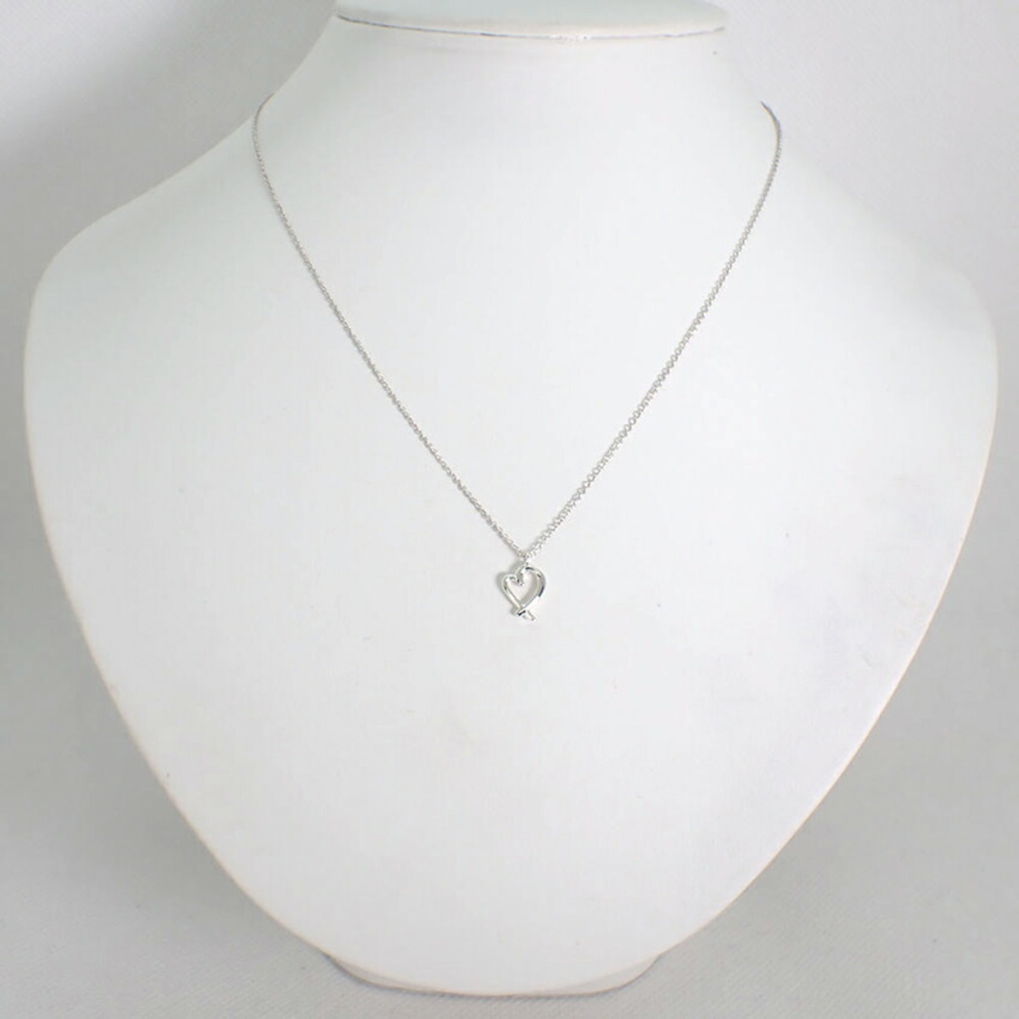 Pre-Owned TIFFANY 925 Loving Heart Pendant Necklace (Good)