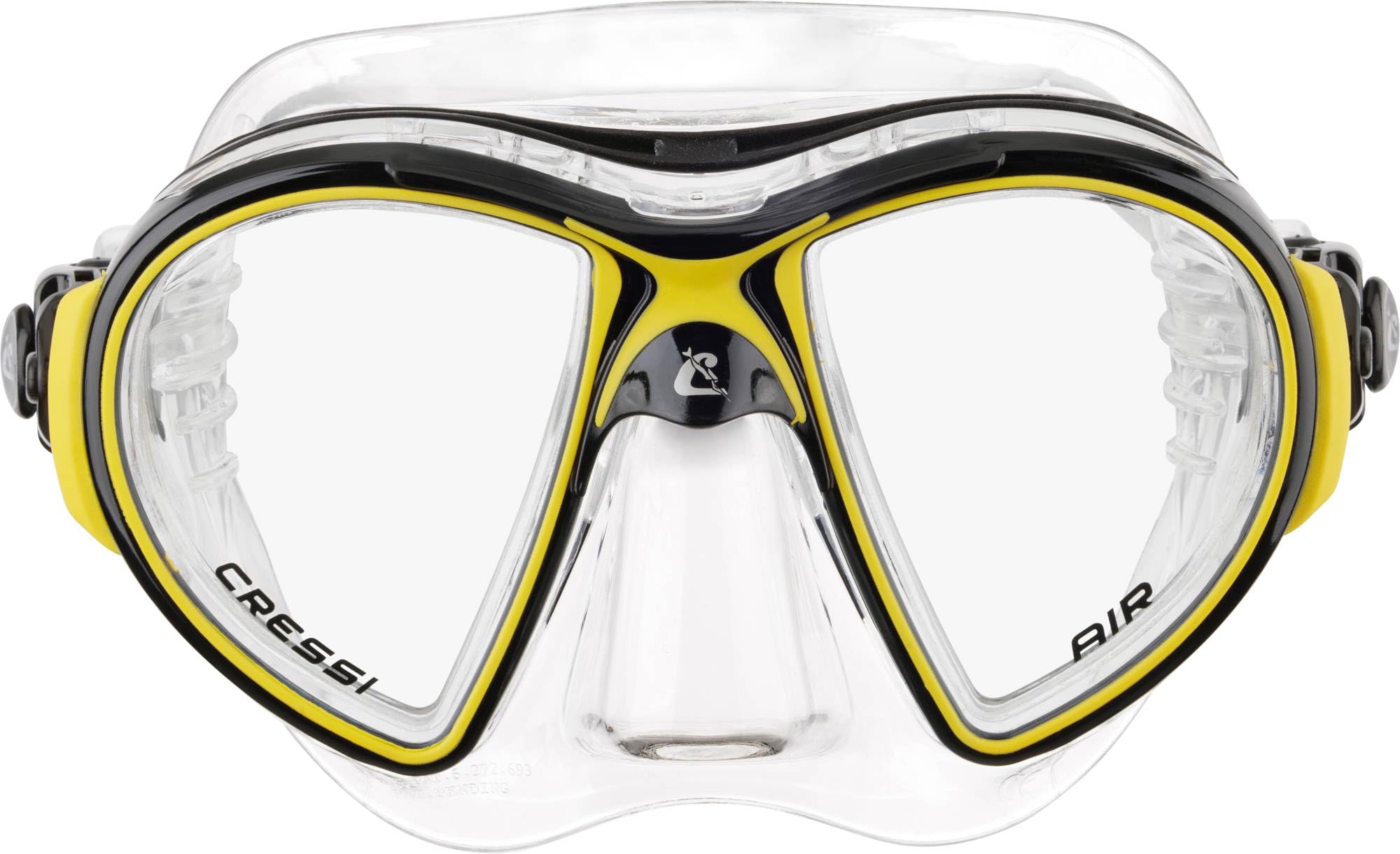 Cressi Eyes Evolution Crystal Dive Mask (Yellow/Black)