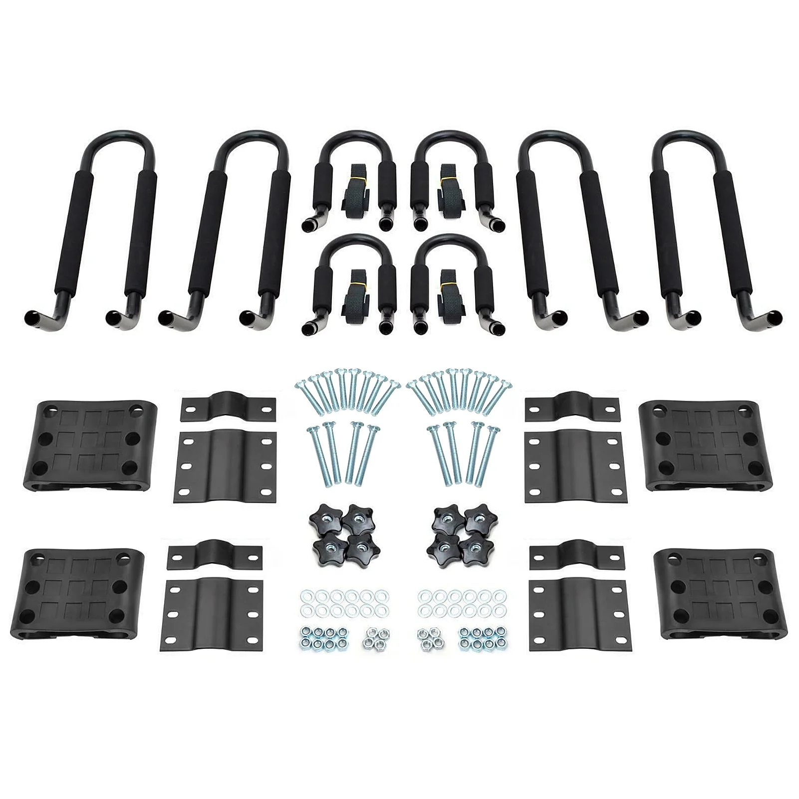 Lixada Kayak Mount Rack for Cars Trucks SUVs Canoe Surfboard Boat Roof Pair 2 Crossbars Compatible