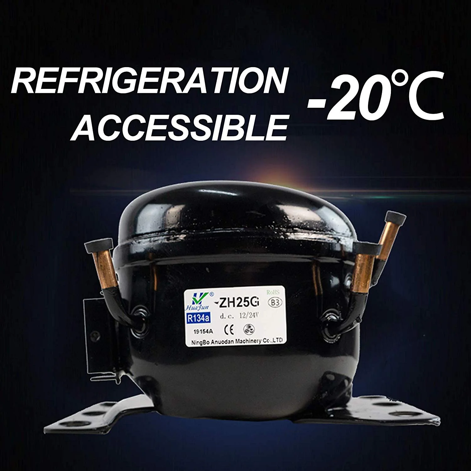 KUPPET Portable Refrigerator/Freezer 16Qt, Car Fridge, Dual Temperature Electric Cooler for Truck Party, Travel, Picnic Outdoor, Camping and Home use -12/24V DC and 100-240V AC, -4°F ~ 68°F