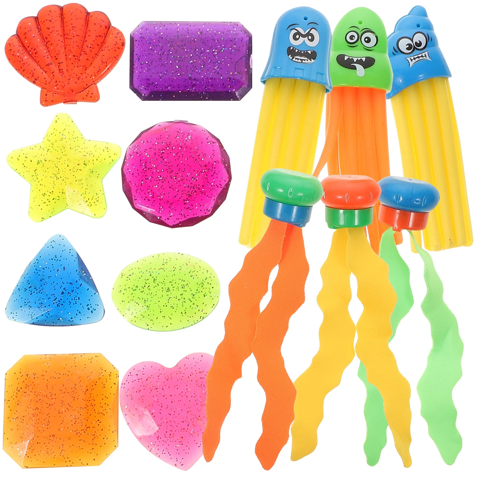 14pcs Kids Diving Toy Set Summer Underwater Sinking Swimming Pool Fun Toys