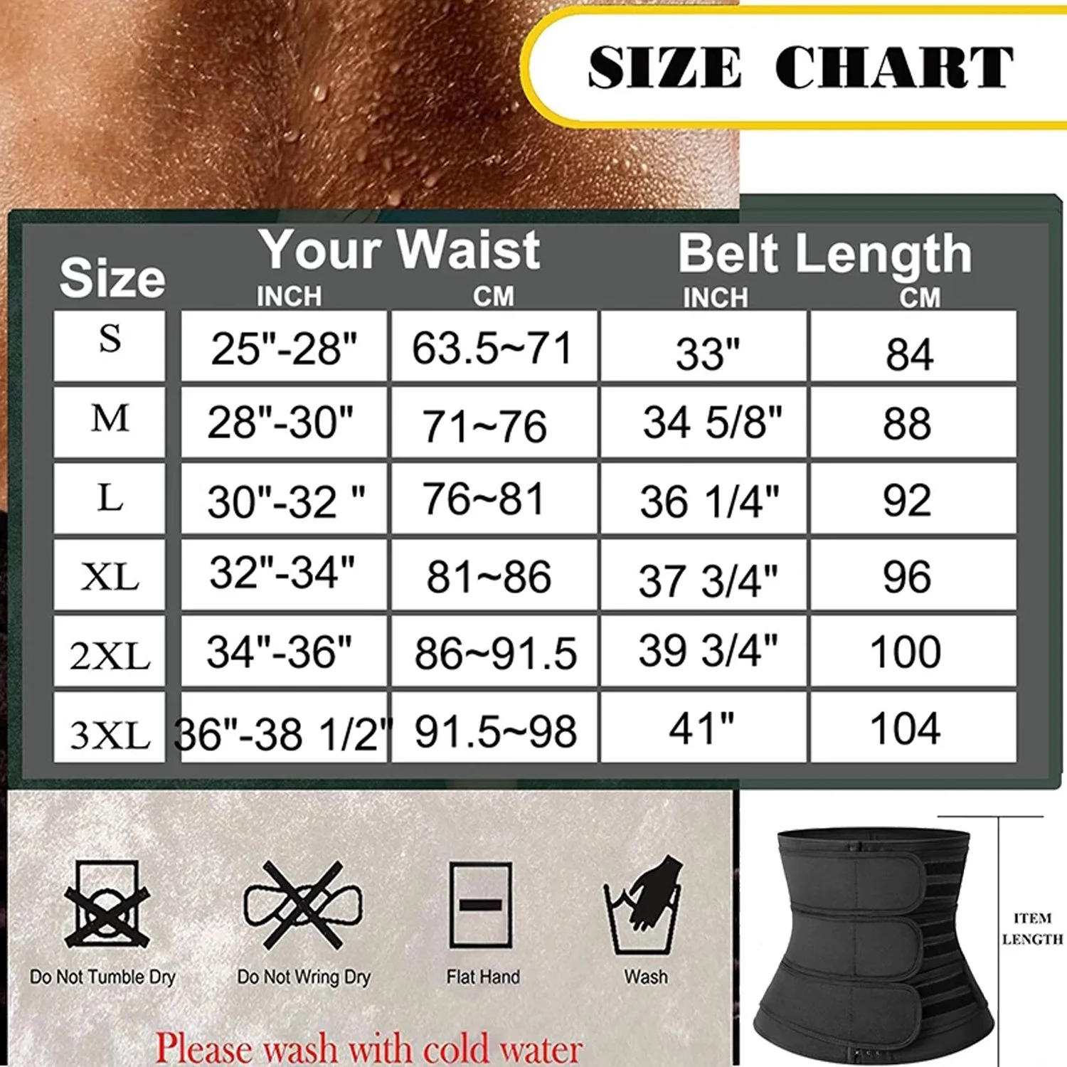 SHAPERIN Neoprene Sauna Waist Trainer Sweat Girdle Belt for Women Weight Loss Compression Trimmer Workout Fitness Shapewear