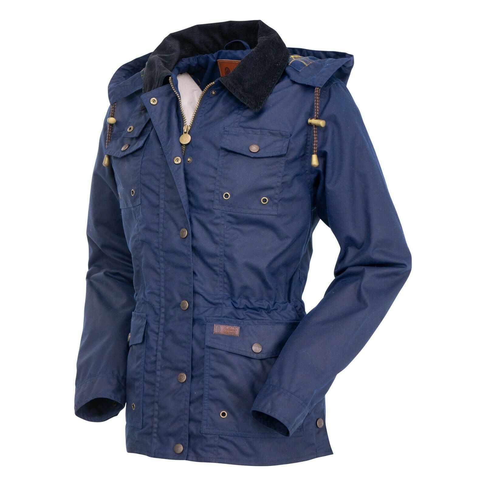 Outback Trading Company Ladies Jill-A-Roo Navy Oilskin Jacket 2184-NVY