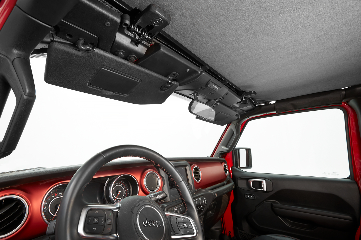 HEADER EXTENDED SAFARI STYLE BIKINI TOP Fits select: 2018-2019,2021 JEEP WRANGLER UNLIMITED