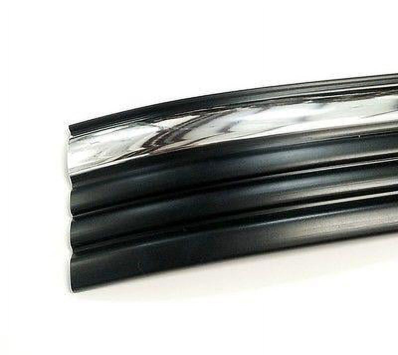 1999-2006 Chevy Silverado Chrome/Black Side Body Trim Molding 3 7/8" Wide
