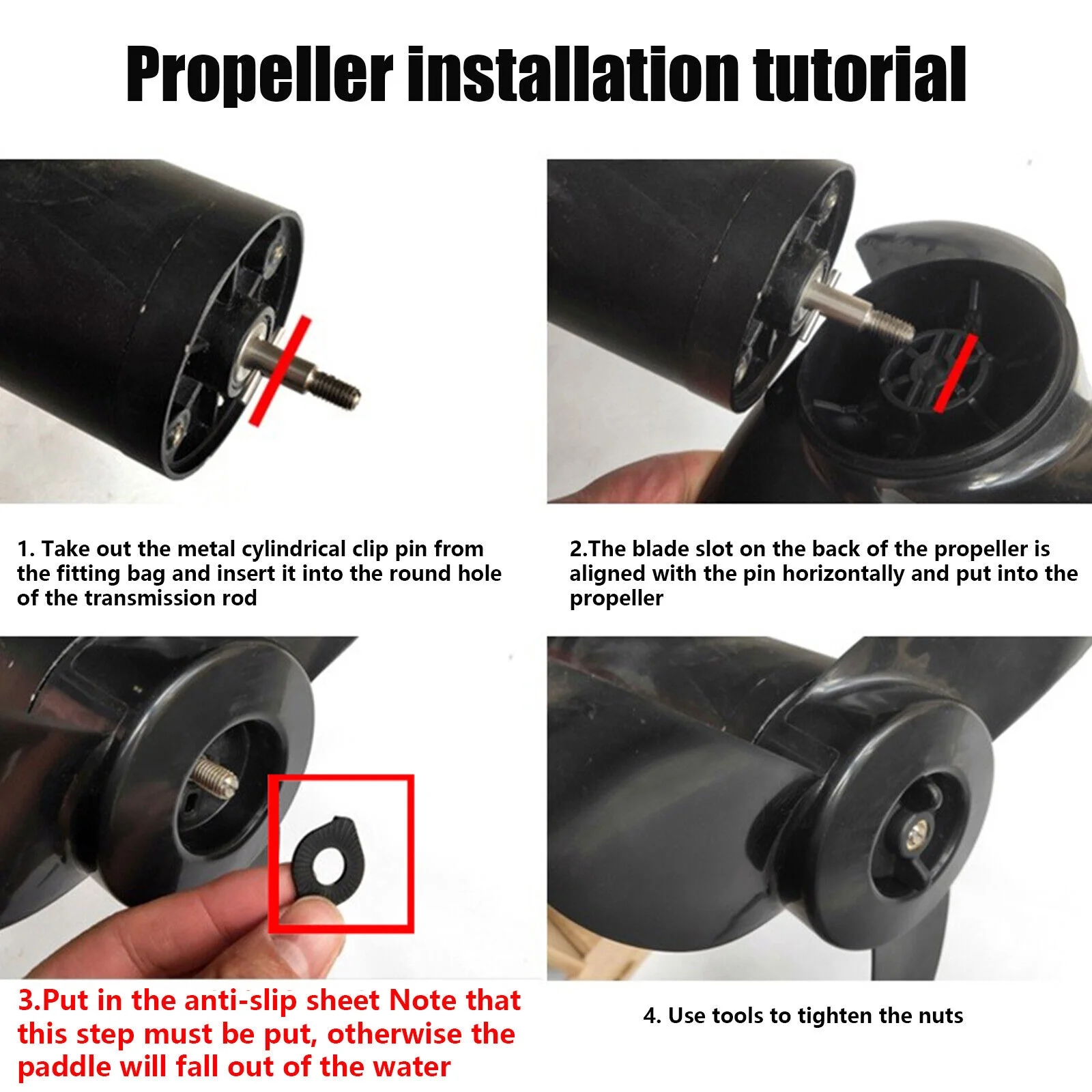 40lbs Thrust Electric Trolling Motor Outboard Boat Engine Brush Motor 12V 408W