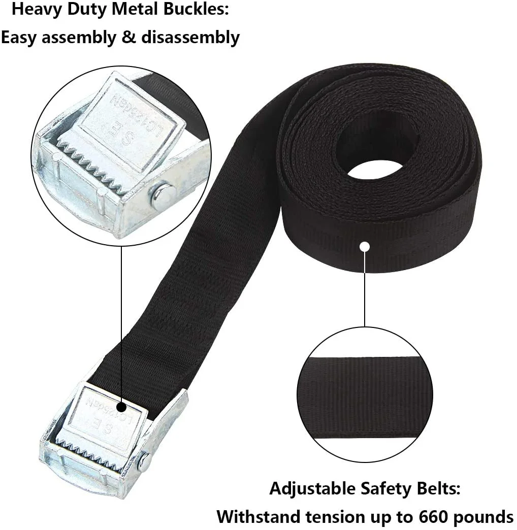 Butizone Heavy Duty Spiral Trampoline Accessories Tie Down Ground Anchor Kit Universal Ground Anchor 4 Pcs