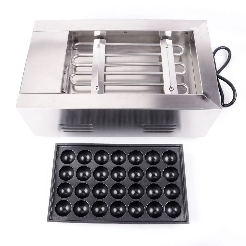 Techtongda Commercial 28Pcs Takoyaki Maker Electric Fish Ball Stove Japanese Octopus Fish Ball Cake Machine