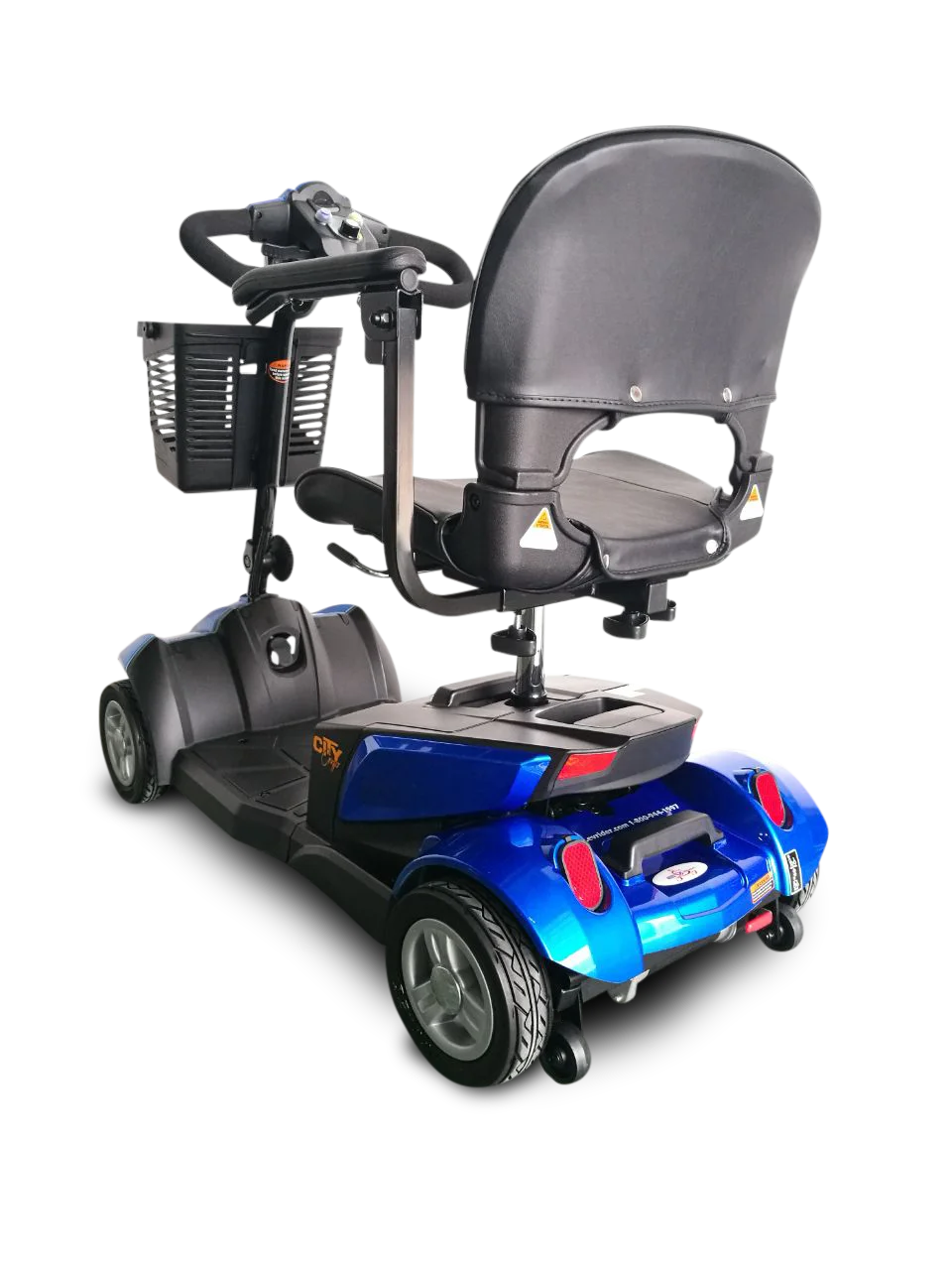 EV Rider CITYCRUZER 4 mph and 30 miles Range 4 Wheal Electric Mobility Scooter, Blue