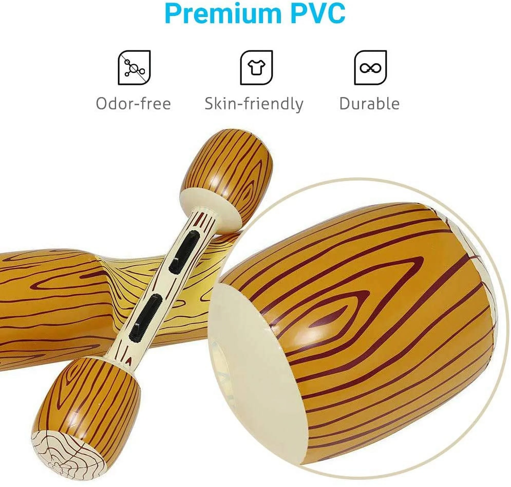 Inflatable Swimming Pool Float [2 Pack] Fun Float Canoe Ride On Pool & Beach Toy, Raft Floating Lounger Seat Boat Floating Row Toys with Paddles for Kids & Adults