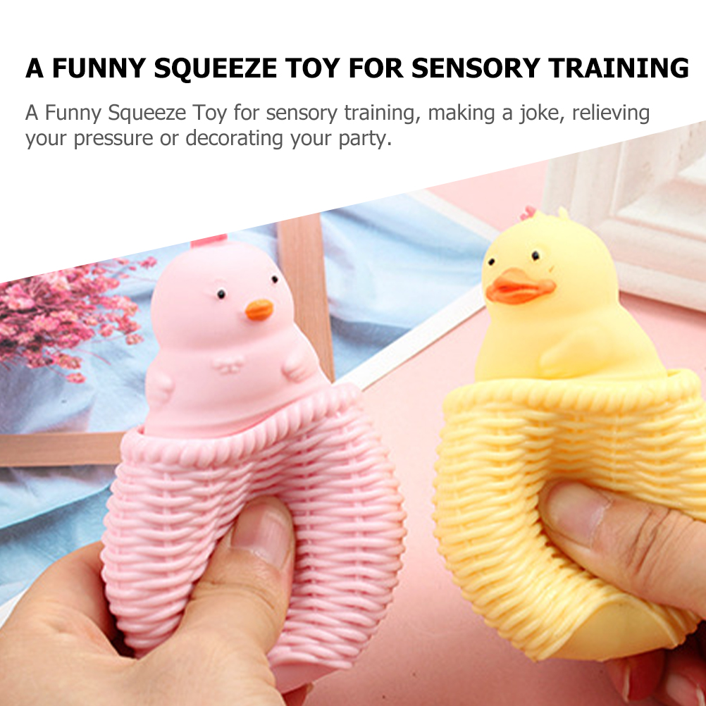 4 Pcs Duck Stress Relief Toy Gifts Children’s Toys Anti-stress Toys Cartoon Animal Toy Office Child