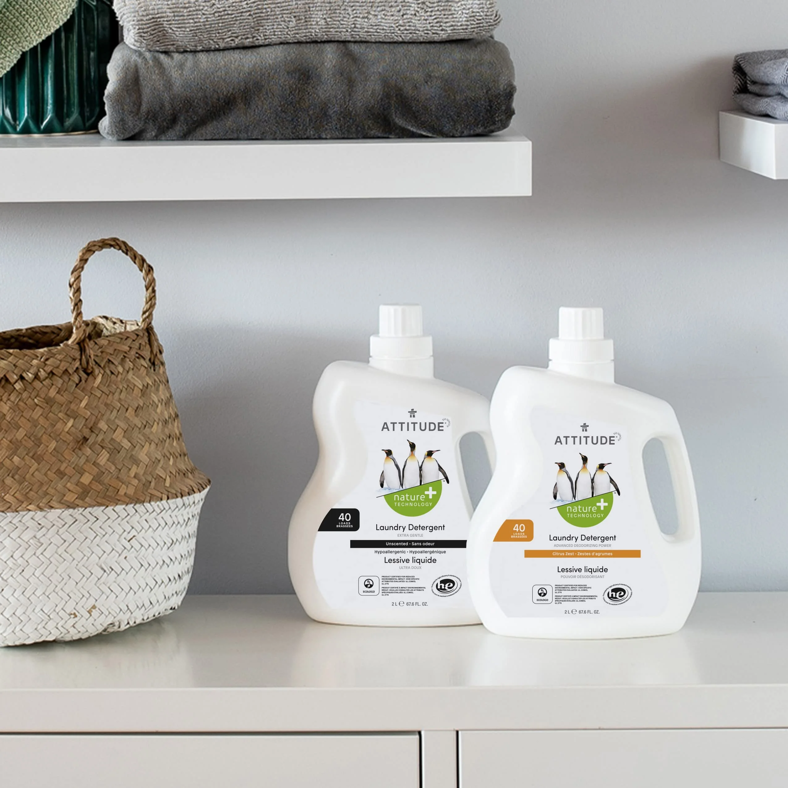 Revitalize Your Laundry Routine with Attitude Citrus Zest Laundry Detergent - Vegan, Cruelty-Free, and Plant-Powered - 40 Loads, 67.6 Fl Oz (Pack of 6)