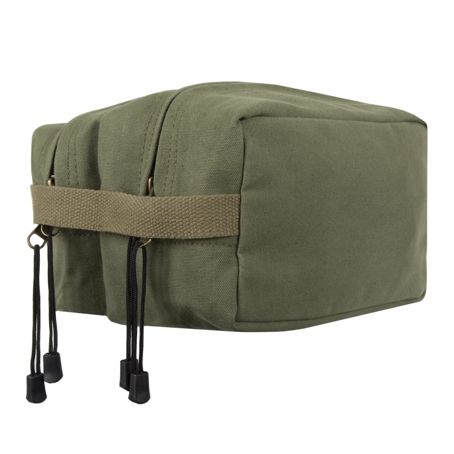 Starcraft Zerg Canvas Dual Two Compartment Travel Toiletry Dopp Kit Bag in Olive