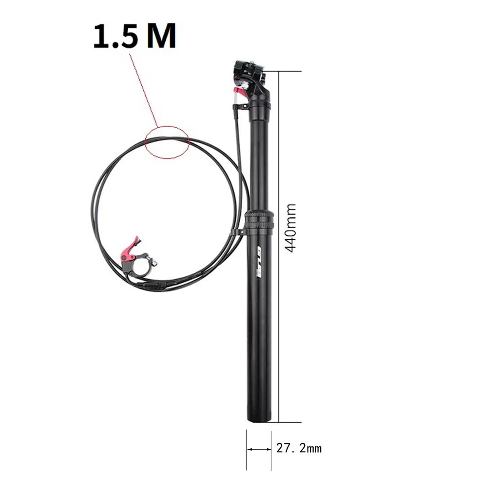400x27.2/31.6mm Bike Remote Seatpost Dropper Seat Post Support Tube Pole 27.2mm