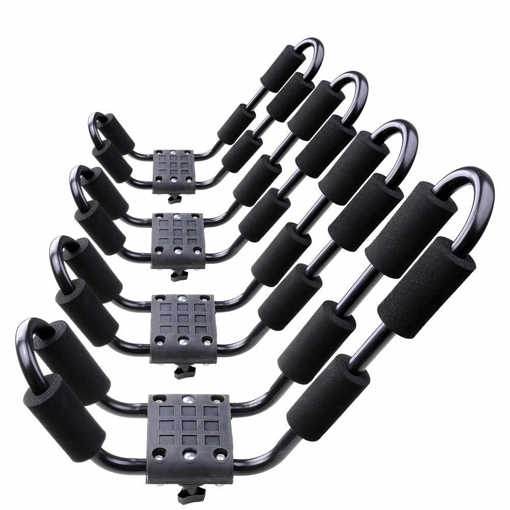 Teledu 2 Pair Canoe Boat Kayak Roof Rack Car SUV Truck Top Mount Carrier J Cross Bar