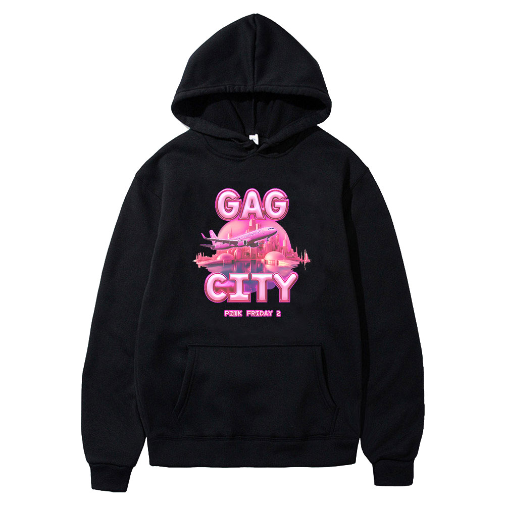Nicki Minaj Pink Friday 2 Gag City Merch Hoodie Sweatshirt Logo Women/Men Cosplay Pullovers Hooded Longsleeve