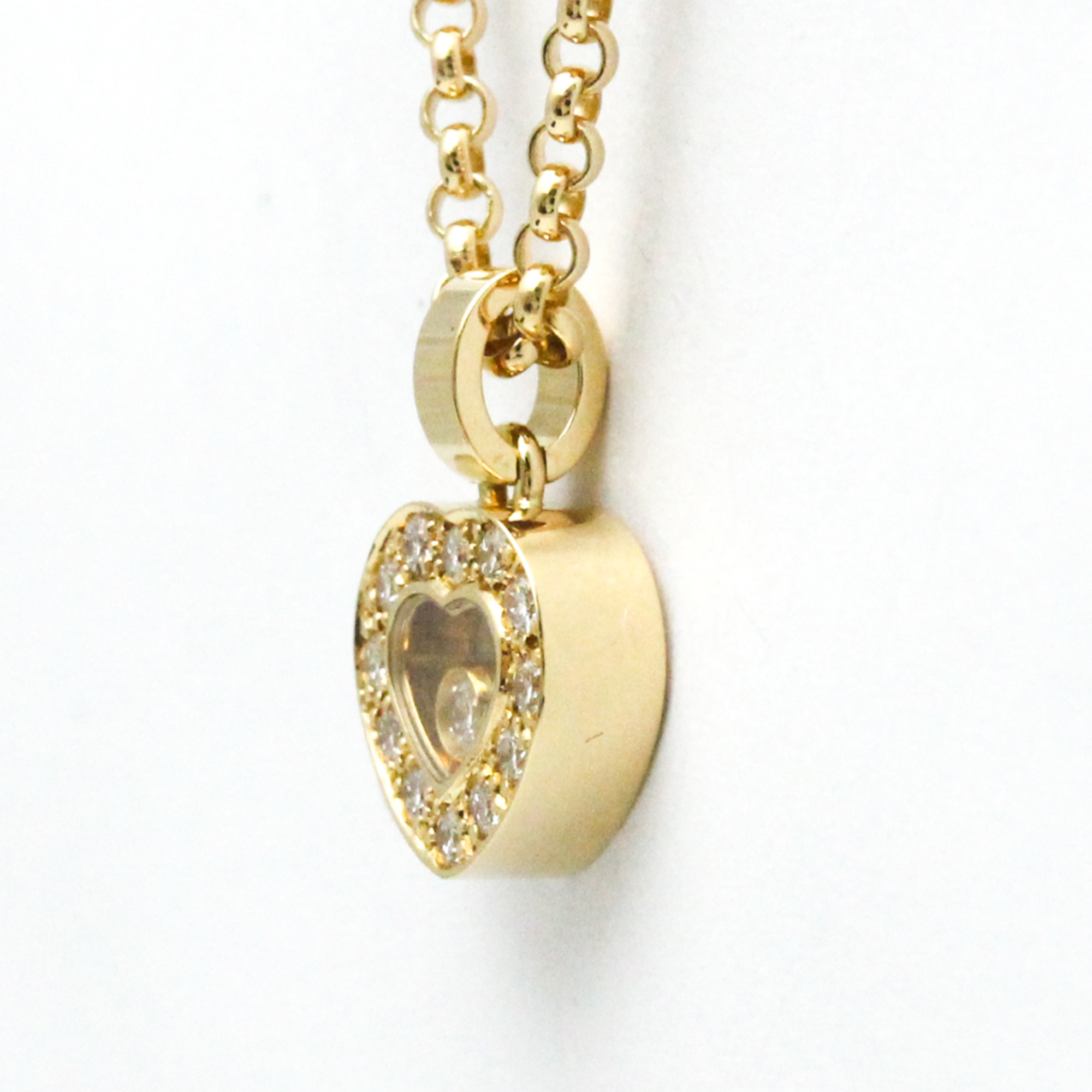 Pre-Owned Chopard Happy Diamonds 79/2936-20 Yellow Gold (18K) Diamond Men,Women Fashion Pendant Necklace Carat/0.2 (Gold) (Good)