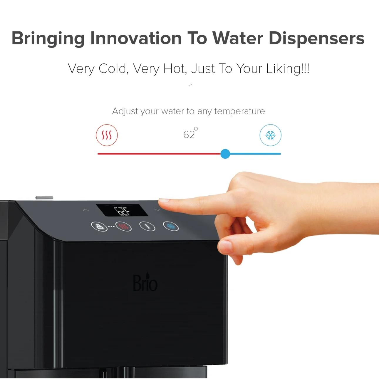 Brio 700 Series 3-Stage Capacity Ultra-Filtration Moderna Water Cooler Dispenser, Height 41.05