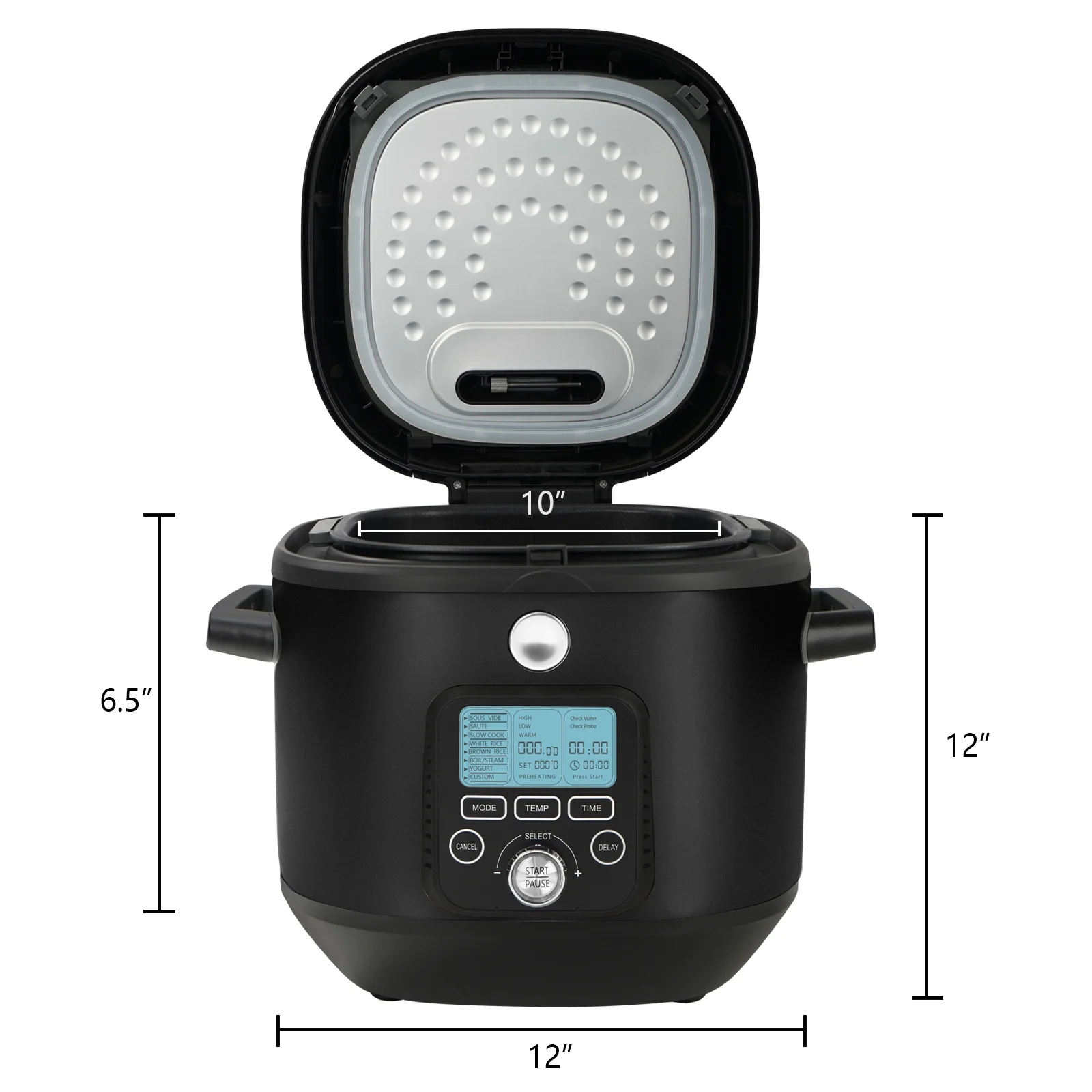 Magnifique Sous Vide Water Bath Cooker Rice Cooker Multi-cooker Slow Cooker 6 QT Black