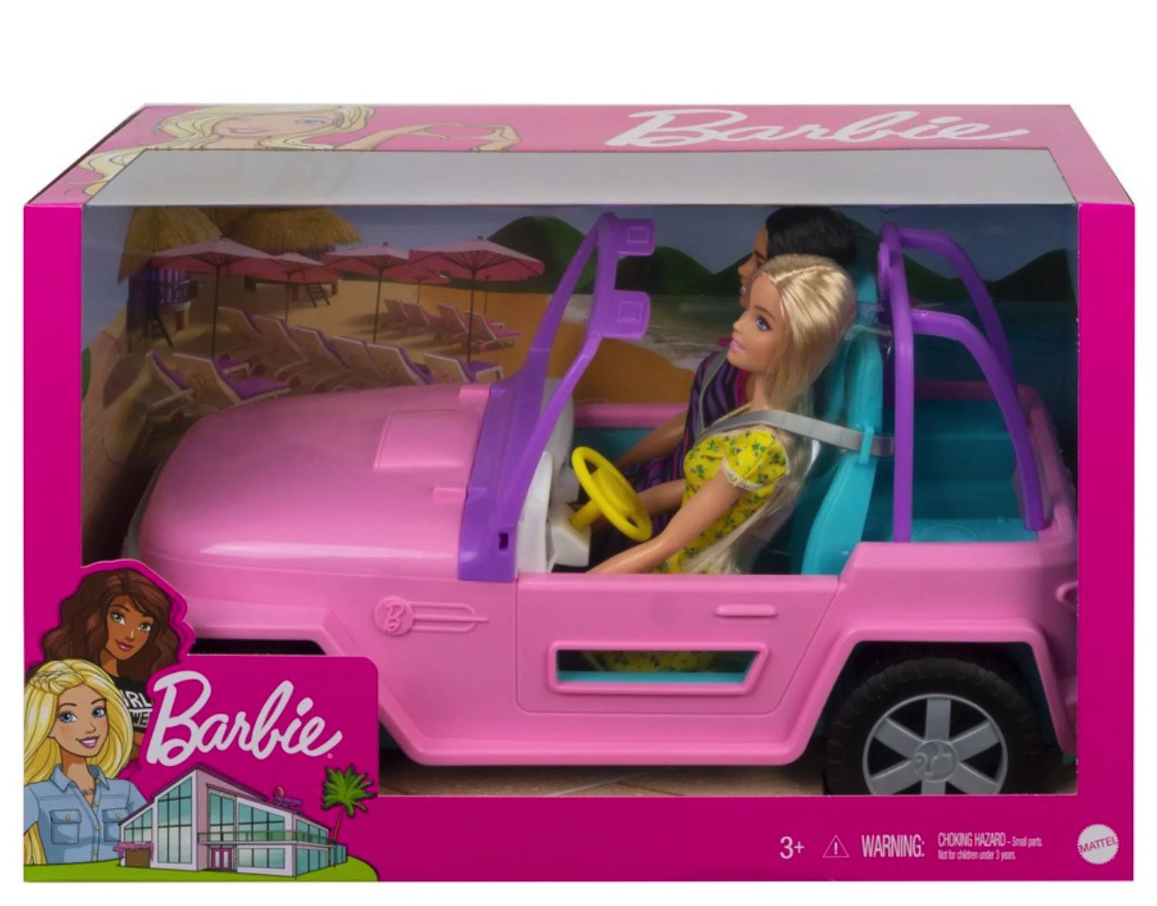Mattel MTTGVK02 Barbie & Friend Vehicle Toy - 2 Piece